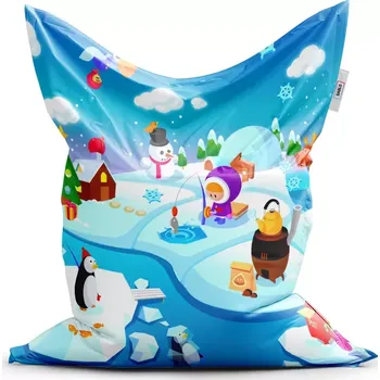 Sedací pytel Sablio Sedací vak Classic Antarktida - 200x140 cm