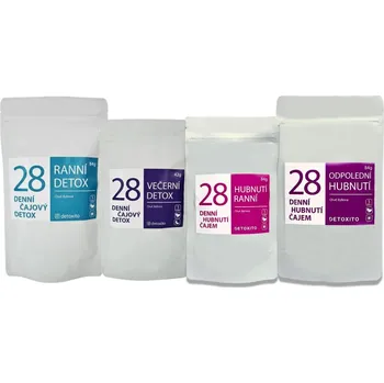 Hubnoucí čaje komplexní (Detox + hubnutí)