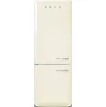 Smeg Kombinovaná lednice s mrazákem dole, FAB38L, 344l/137l, levé otvírání, 205x70 cm, krémová FAB38LCR6