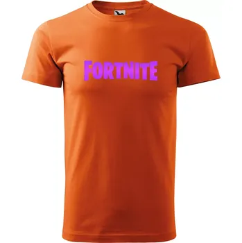 Pánské tričko Sablio Tričko s potiskem Fortnite Pink - oranžové M