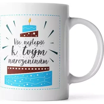 Sablio Hrnek Vše nejlepší k tvým narozeninám - 200 ml - espresso