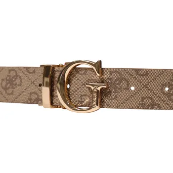 Opasek Dámský pásek Guess s potiskem Guess bílá | hnědá | kaki 3491524