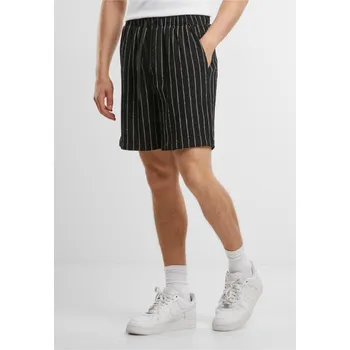 Pánské kraťasy Striped Crinkle Resort Shorts - black/offwhite 5XL