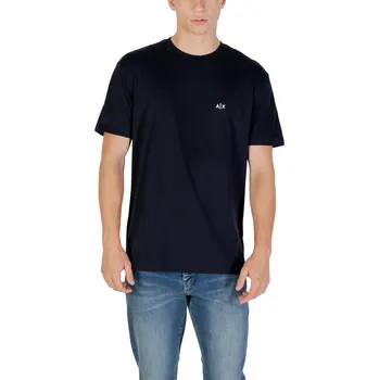 Pánské oblečení Armani Exchange pánské tričko Armani modrá | světle modrá 3491041