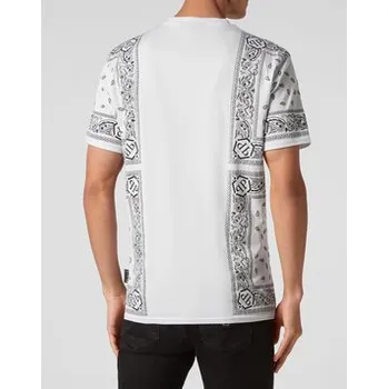 Pánské tričko PHILIPP PLEIN T-Shirt 22847 Bílá Regular Fit L