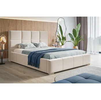 Ložnicová sestava Čalouněná postel Bed 7 box rozměr 90x200 vyberte barvu nohou Nohy přírodní vyberte rošt Dřevěný rošt