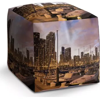 Taburet Sablio Taburet Cube Městský přístav: 40x40x40 cm