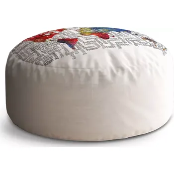 Taburet Sablio Taburet Circle Jména států: 38x48 cm