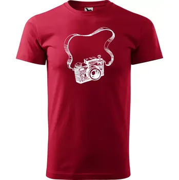 Pánské tričko Sablio Tričko s potiskem Pro fotografa - červené XL