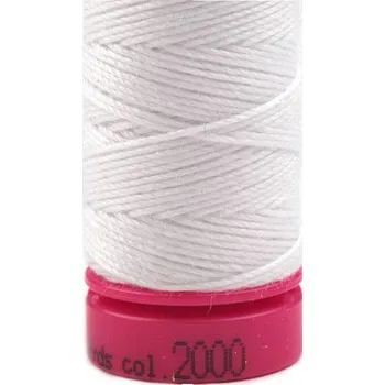 Nit Polyesterové nitě Aspo 30 / riflové návin 30 m, střední, 2000 White