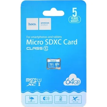 Paměťová karta Paměťová karta micro SD HOCO 64GB Class 10 High Speed Blistr