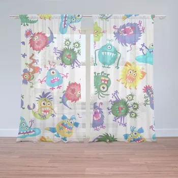 Záclona Sablio Záclony Barevné příšerky: 2ks 150x250cm