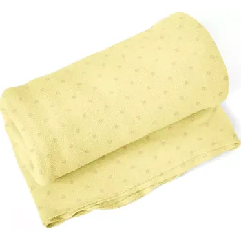 deka Sablio Deka Červené kroužky na žluté - 190x140 cm