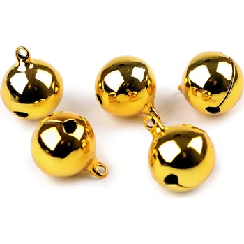 Rolničky Ø20 mm, malé, 2 zlatá tmavá