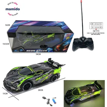 RC model auta Mamido Závodní autíčko na dálkové ovládání Neon Racer se světly MT1307