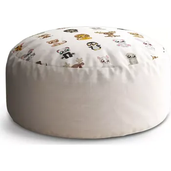 Taburet Sablio Taburet Circle Zvířátka 4: 38x48 cm