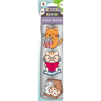 Set školních potřeb Naklejki WATER BOTTLE - Baby Cats, 83x286 mm, Happy Color