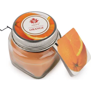 Svíčka Malá vonná svíčka ve skle s jmenovkou 28 g Fruit, Floral