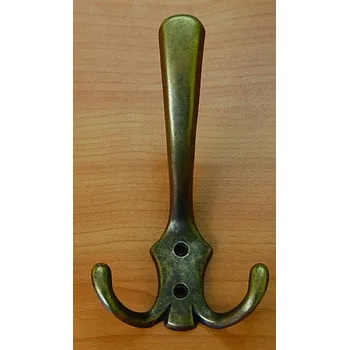 Věšák 63339 věšák BLAŽEJ stará mosaz (Nástěnný věšák v povrchu mosaz. Praktický doplněk do interiéru.)