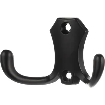 Věšák 770419 dvojháček kov-černá (Nástěnný dvojháček. Vhodné řešení pro nábytek v interiéru.)