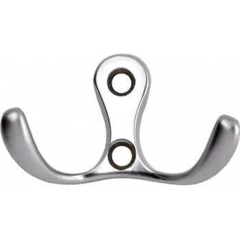 Věšák 91051 dvojháček satén nikl (Nástěnný dvojháček v povrchu satén nikl. Praktický doplněk do interiéru.)