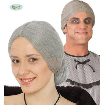 Karnevalový kostým Paruka babička šedá