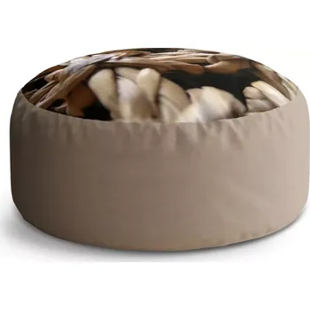 Taburet Sablio Taburet Circle Banánové listí: 38x48 cm