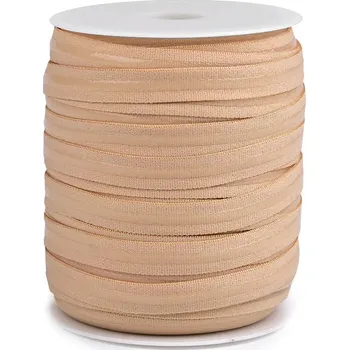 Textilní guma Pruženka šíře 12 mm se silikonem, střední, 2 béžová