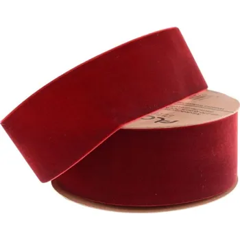 Stuha Stuha semišová 5cm/9m, bordó