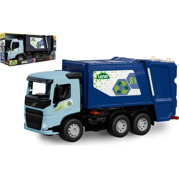 autíčko Lena Auto popelářské Volvo Worxx plast 53cm v krabici 55x26x20cm