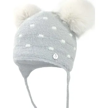 Čepice Dětska čepice Jamiks ZULEMA ZULEMA.IIA.Nak.JZG049.G šedá 90X, vel. 40