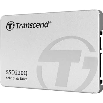 SSD disk TRANSCEND SSD220Q 500GB SSD disk 2.5'' SATA III 6Gb/s, QLC, Aluminium casing, 550MB/s R, 500MB/s W, stříbrný