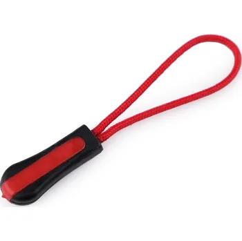 Zip Poutko / taháček na jezdce, střední, 3 červená černá