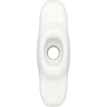 Nábytkové kování Porcelánová úchytka pro dva kabely - Bílá