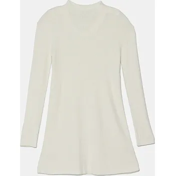 Dámské šaty Dívčí šaty United Colors of Benetton béžová barva, mini, 1170CV006 1170CV006.G.Seasonal 01X, vel. 168