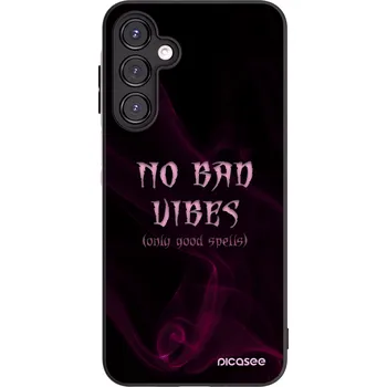 Pouzdro na mobilní telefon Picasee silikonový černý obal pro Samsung Galaxy A16 5G - No bad vibes
