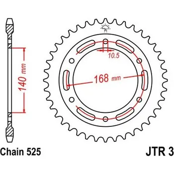 Řetězová sada pro motocykl Řetězová rozeta BMW F 650 GS 10,5 mm šrouby 2008-2012 41 zubů, řetěz 525 – akce