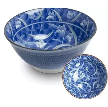 Sada nádobí Made in Japan Japonská porcelánová miska Blue Flower - Padající listí 15 cm