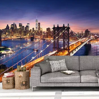 Tapeta Sablio Tapeta Most v New Yorku - 125x75 cm
