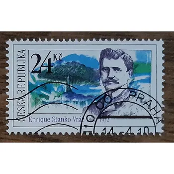 Poštovní známka ČR 627 raz., cestovatel E.S. Vráz, r. 2010
