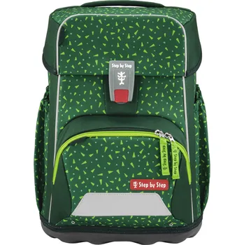 Školní batoh Školní aktovka Step by Step BASIS, Green Graphics - 4 dílný set, AGR certifikát