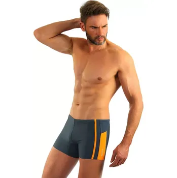 Pánské plavky PÁNSKÉ PLAVECKÉ BOXERKY BD 364 grafit L