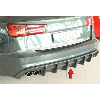 Nárazník Rieger vložka zadního nárazníku pro Audi A6 S6 4G, C7 sedan, plast ABS bez povrchové úpravy