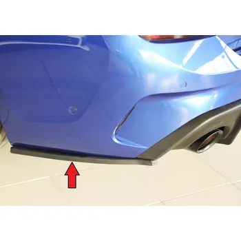 Nárazník Rieger spoiler pod zadní nárazník na levé straně pro BMW řada 3 G20 sedan r.v. 03/19-, plast ABS bez povrchové úpravy
