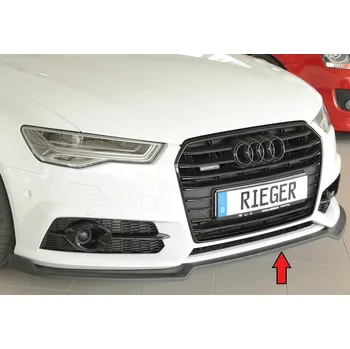 Nárazník Rieger lipa pod přední nárazník pro Audi A6 S6 4G, C7 sedan, 09/14-, plast ABS bez povrchové úpravy