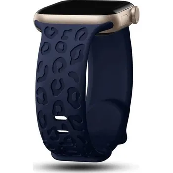 Řemínek pro Apple Watch S10 46 mm a Apple Watch 42 mm 44 mm 45 mm 49 mm Silikonový pohodlný pásek Flexibilní odolný řemínek na chytré hodinky Navy blue