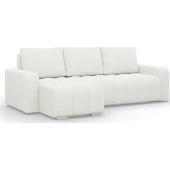 Sedací souprava Rohová rozkládací sedačka ABRIELLE levá, krémová