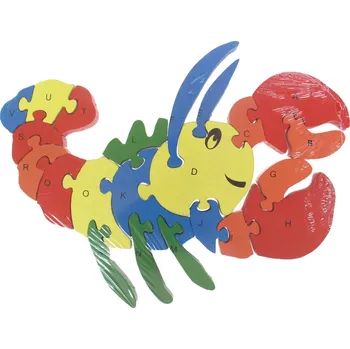 Puzzle Vzdělávací dřevěné puzzle-Rak
