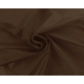 Podšívka polyesterová, hnědá, metráž, látka