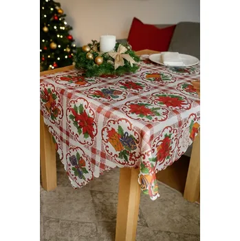 ubrus BF-Vánoční ubrus Vánoční hvězda Rozměry: 140 x 180cm